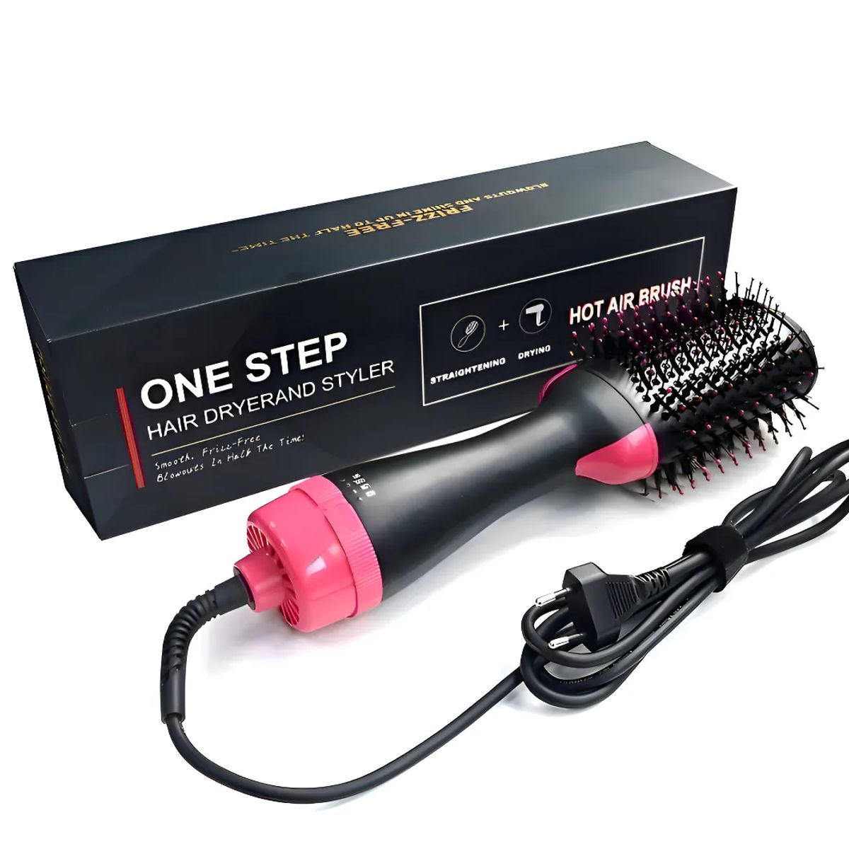 GENERICO - Cepillo Secador Alisador De Pelo 3 En 1