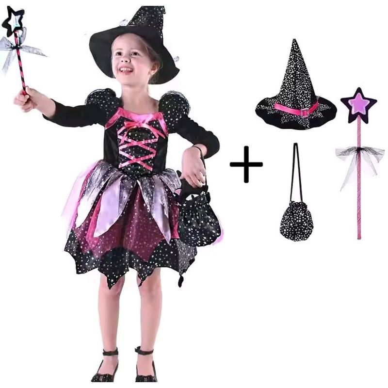 GENERICO - Set disfraz princesa y accesorios para bebe 2 a 3 años