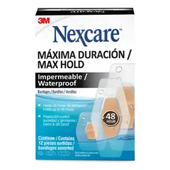 GENERICO - Nexcare Apósitos Maxima Duración Impermeable 12u 48 Horas