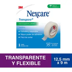 GENERICO - Cinta Adhesiva Medica Nexcare Transpore Blanca125mm X 91mt