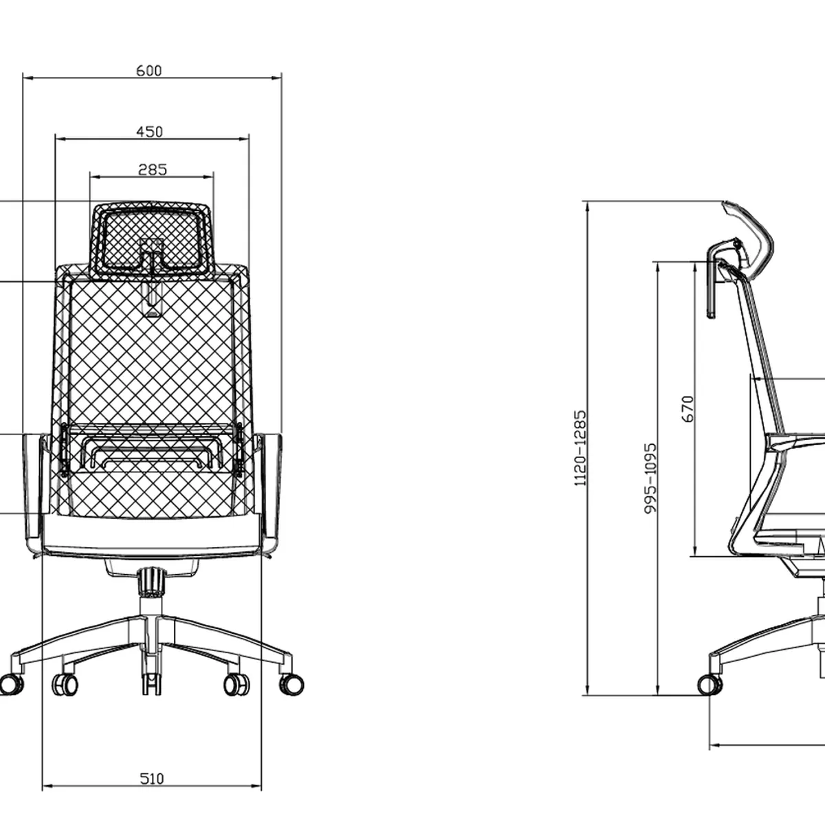 KRONE GAMING - Silla Escritorio Oficina Krone Ergonomica Eros - Negro