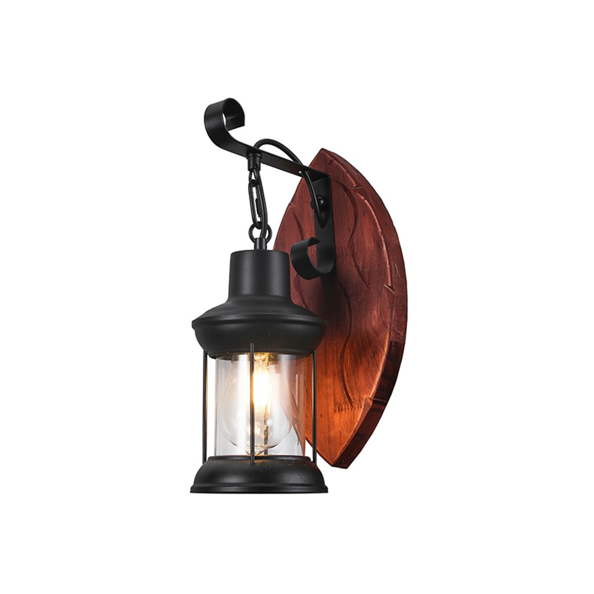 WANT - Aplique Porta Ampolleta E27 Modelo Madera Kavet Certificado