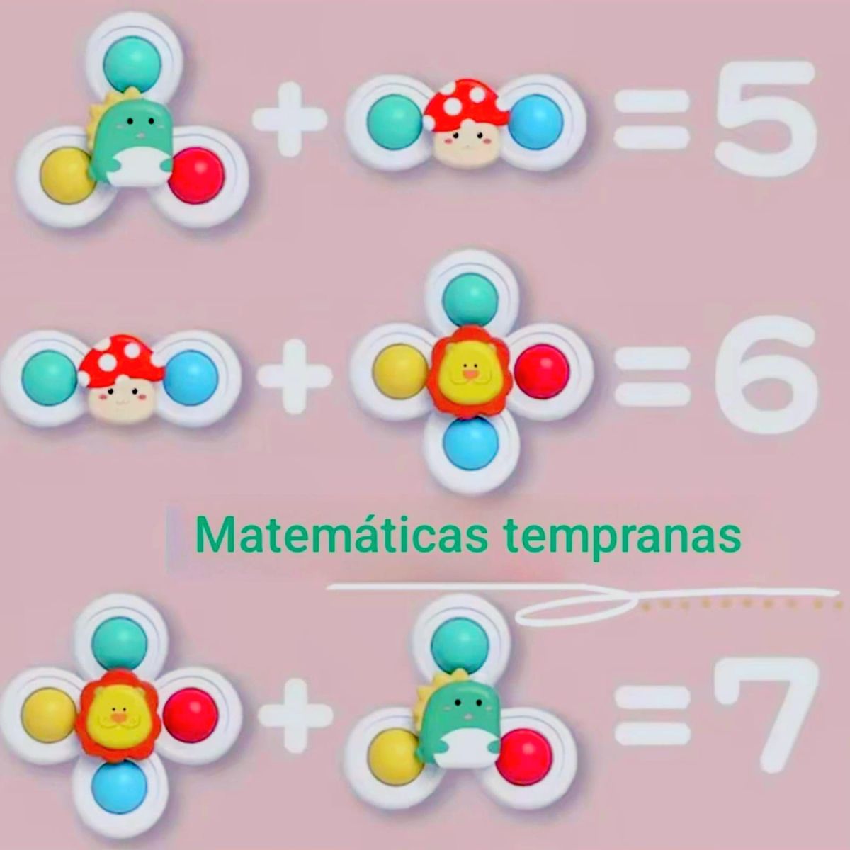 GENERICO - Juguete Spinner Educativo Rotación Frecuente 3 Piezas