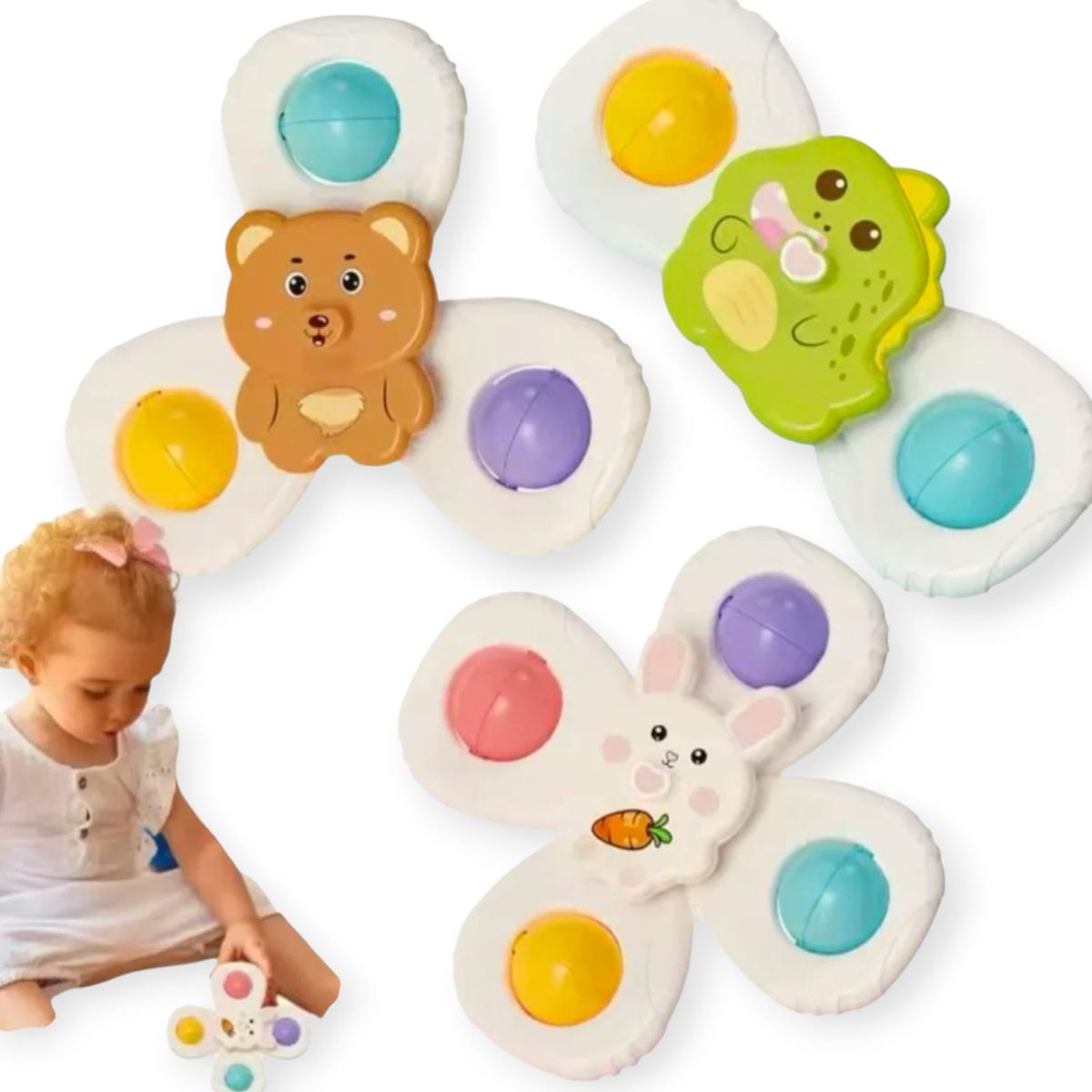 GENERICO - Juguete Spinner Educativo Rotación Frecuente 3 Piezas