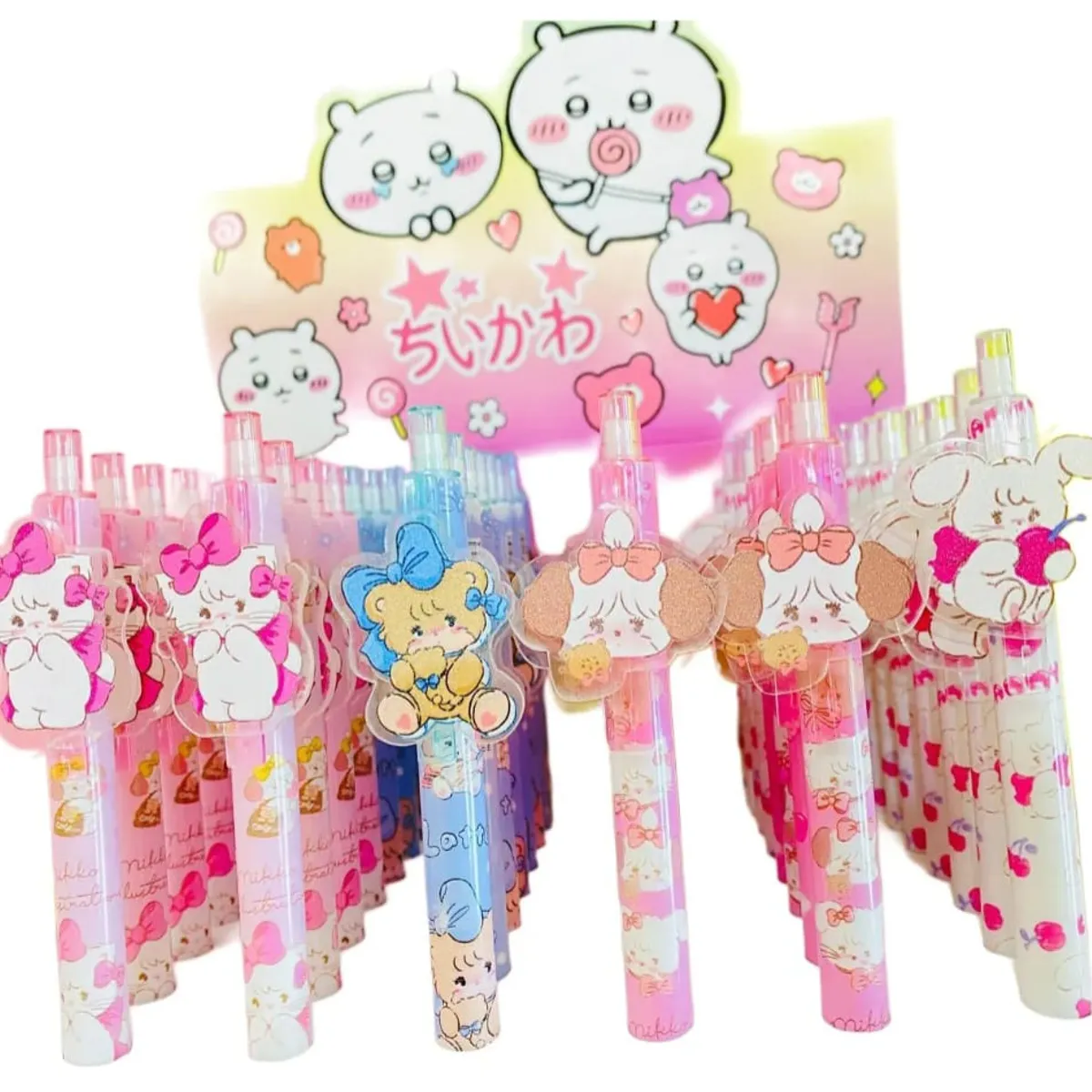 GENERICO - Set De Lapices Tinta Gel  Kawaii Mikko 3 Pcs