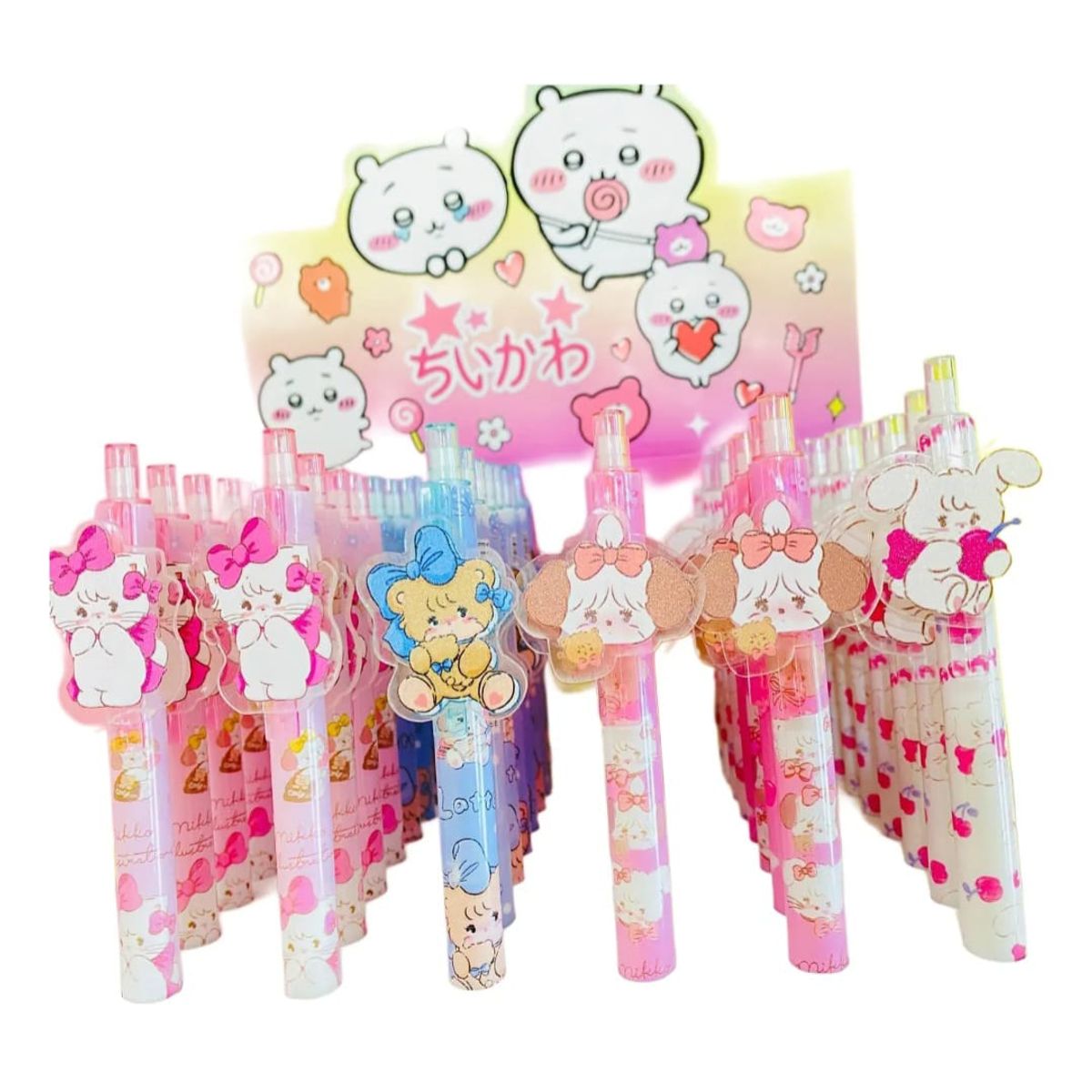 GENERICO - Set De Lapices Tinta Gel  Kawaii Mikko 3 Pcs