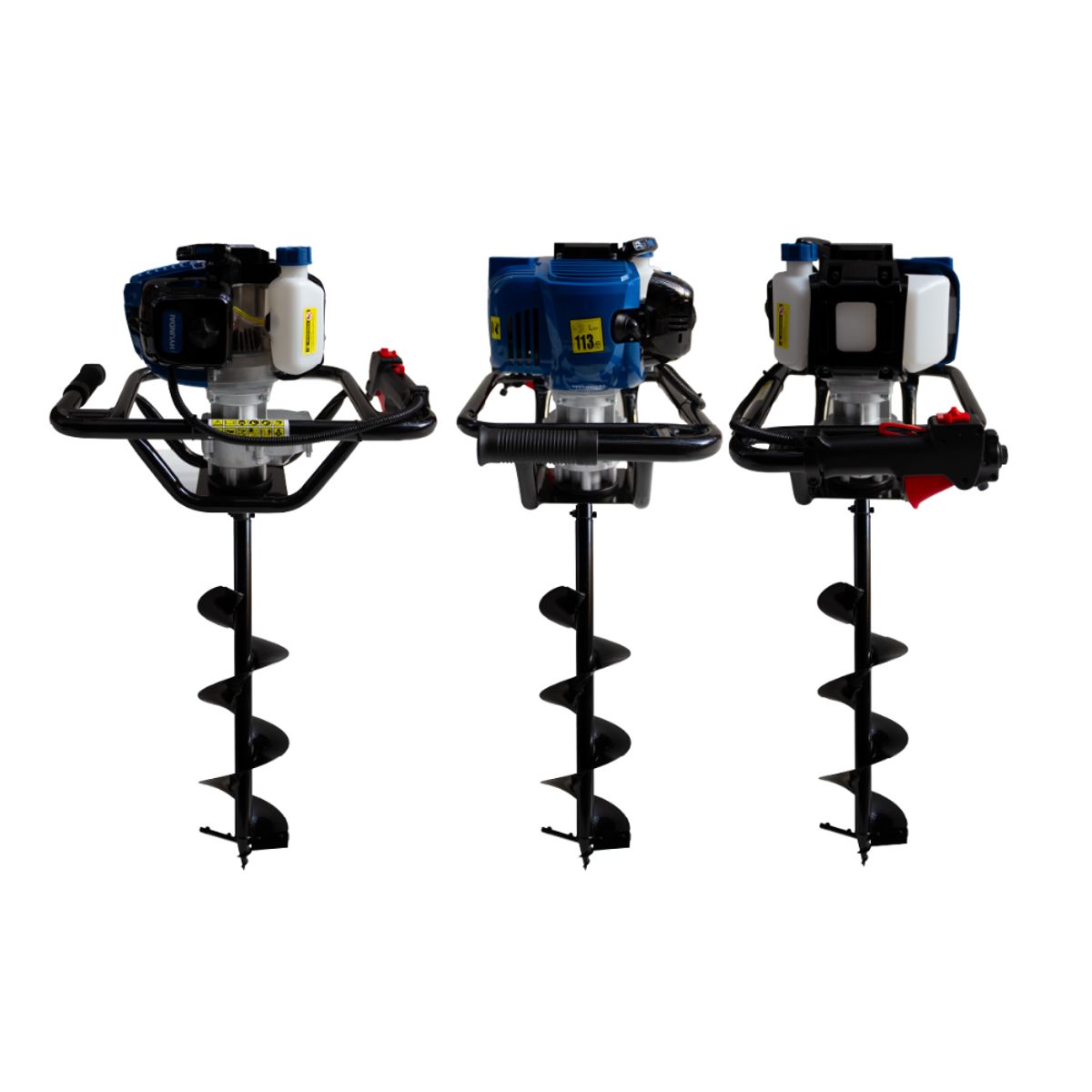 HYUNDAI - Ahoyador a Gasolina 43cc 1.6HP con 3 Brocas 10, 15 y 20 cm