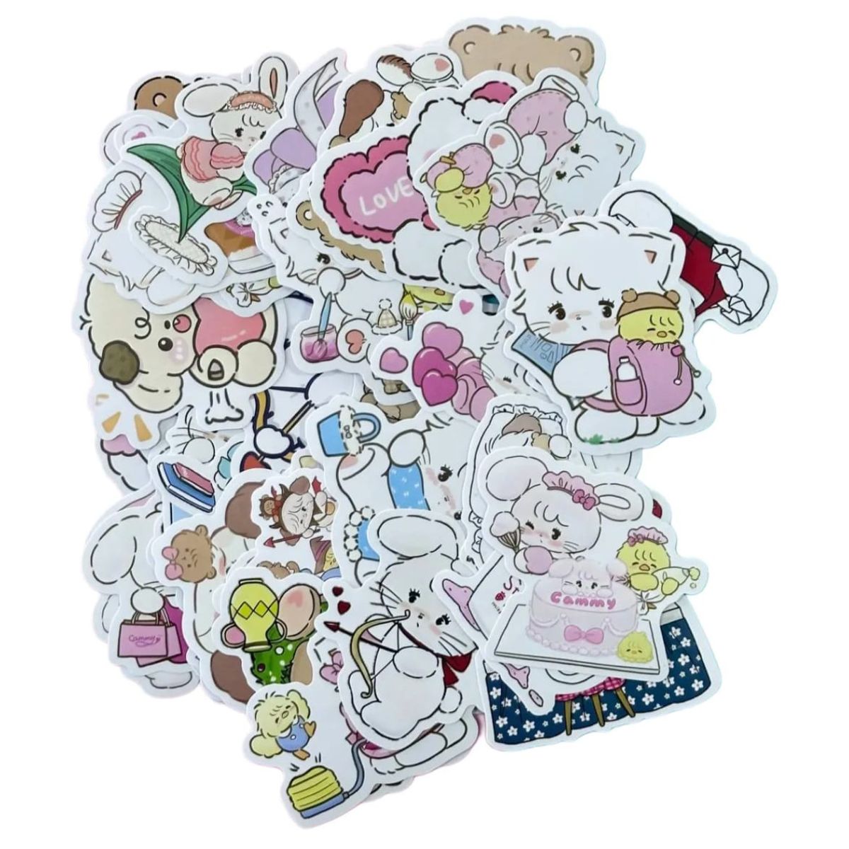 GENERICO - Stickers Kawaii Set Mikko 60 Unidades