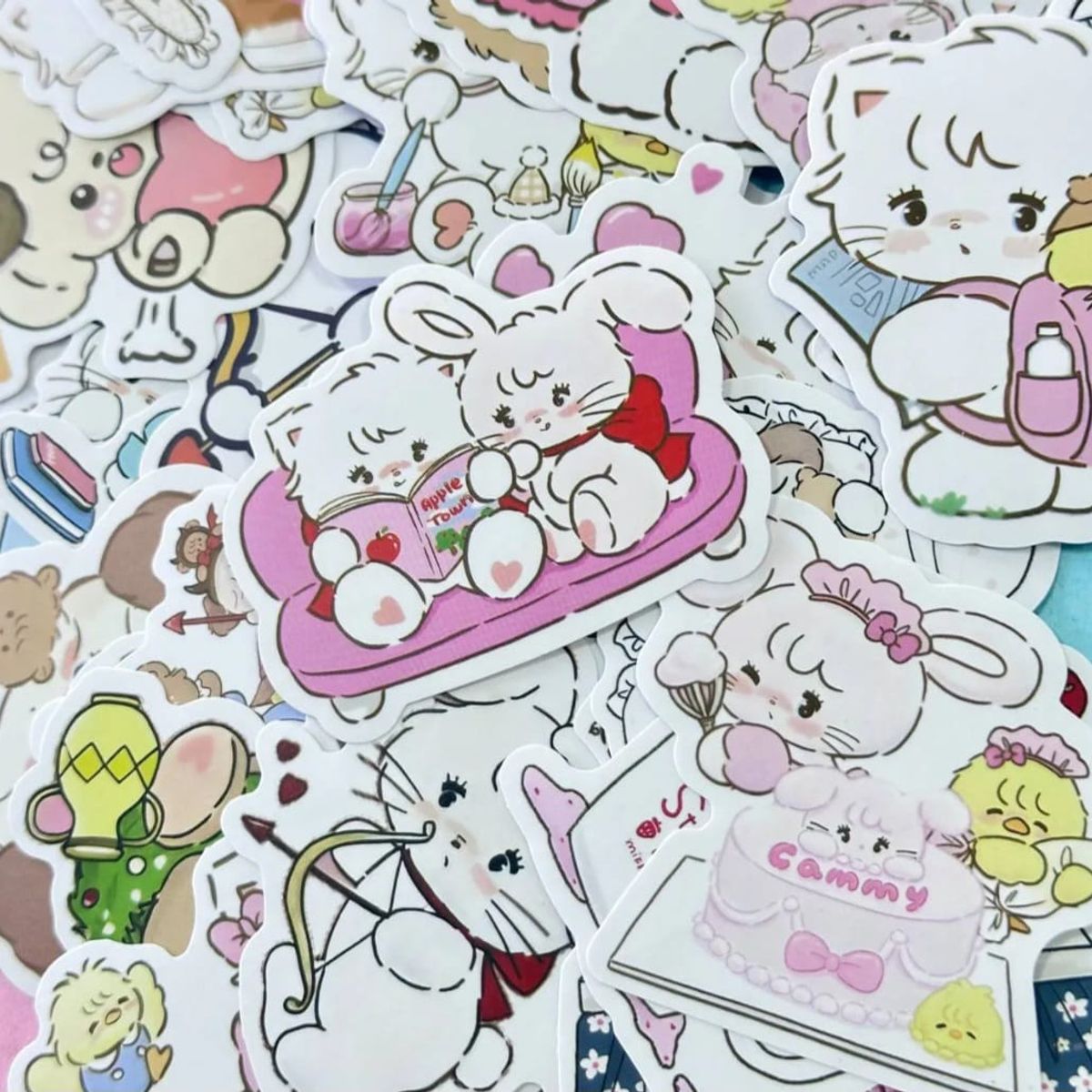 GENERICO - Stickers Kawaii Set Mikko 60 Unidades