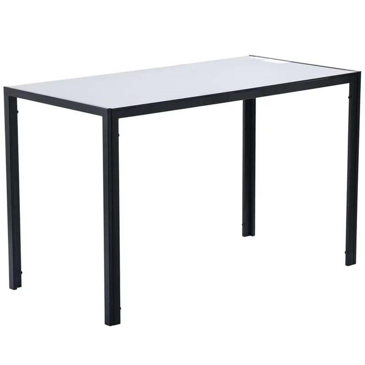 GENERICO - Juego De Comedor 4 Sillas Mesa Rectangular 120x60x75 cm Negro