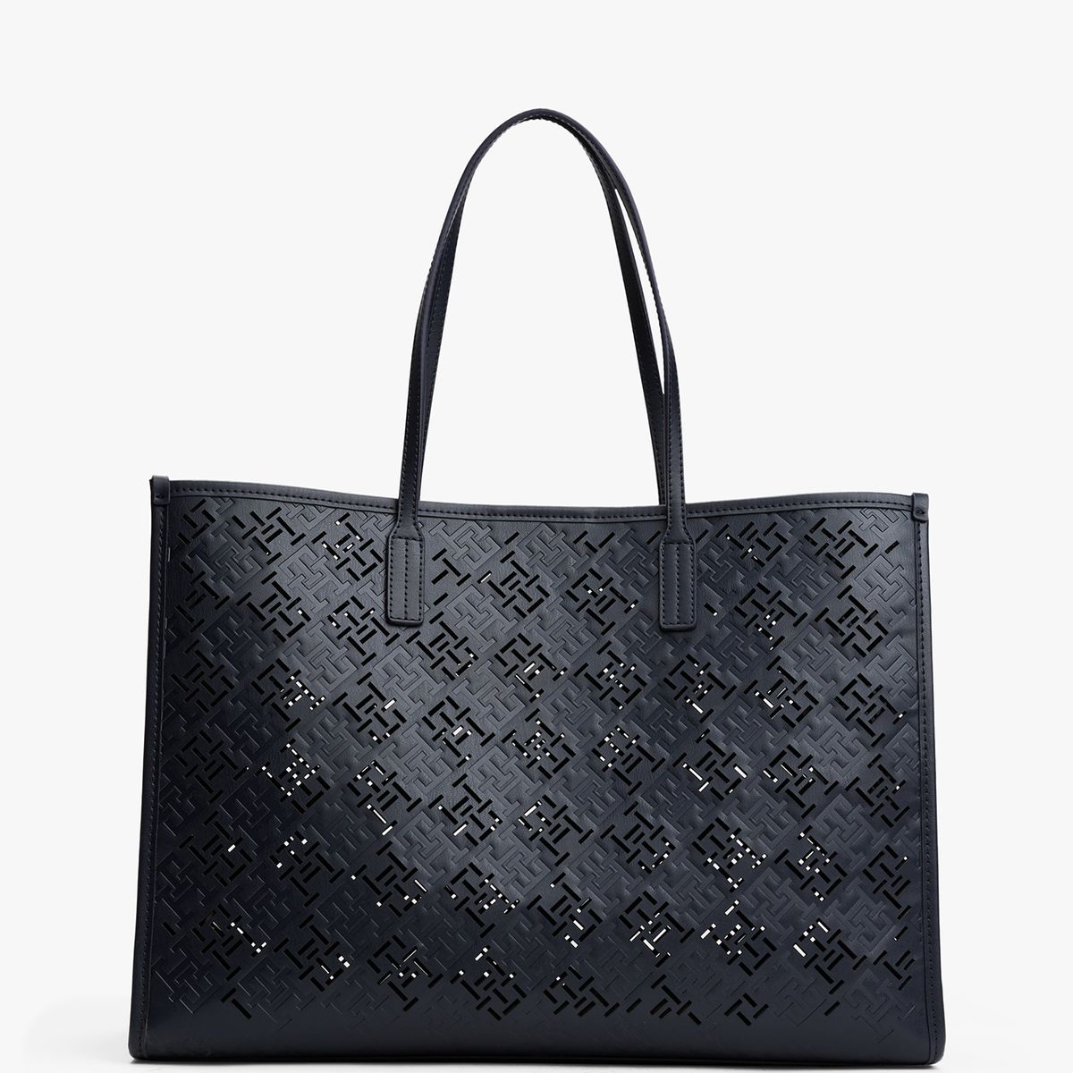 TOMMY HILFIGER - Tote City Monogram Azul Tommy Hilfiger