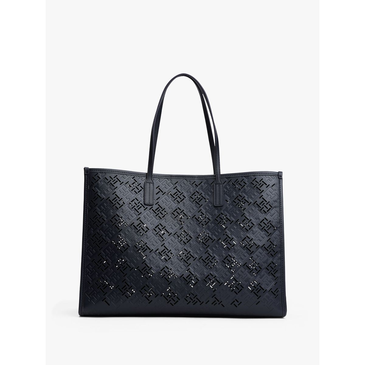 TOMMY HILFIGER - Tote City Monogram Azul Tommy Hilfiger