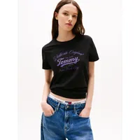 Polera Essential De Corte Regular Negro Tommy Jeans