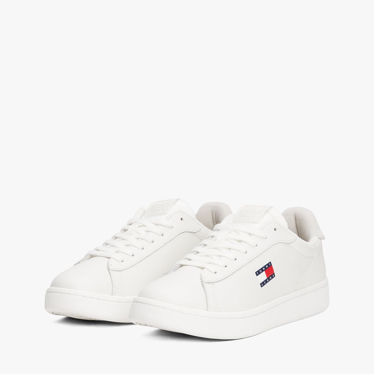 TOMMY HILFIGER - Zapatillas Archive De Cuero Blanco Tommy Jeans