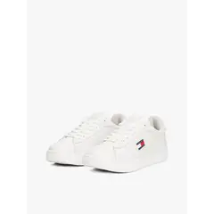 TOMMY HILFIGER - Zapatillas Archive De Cuero Blanco Tommy Jeans