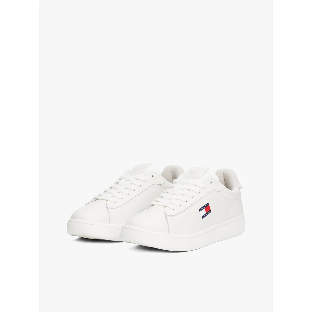 TOMMY HILFIGER - Zapatillas Archive De Cuero Blanco Tommy Jeans
