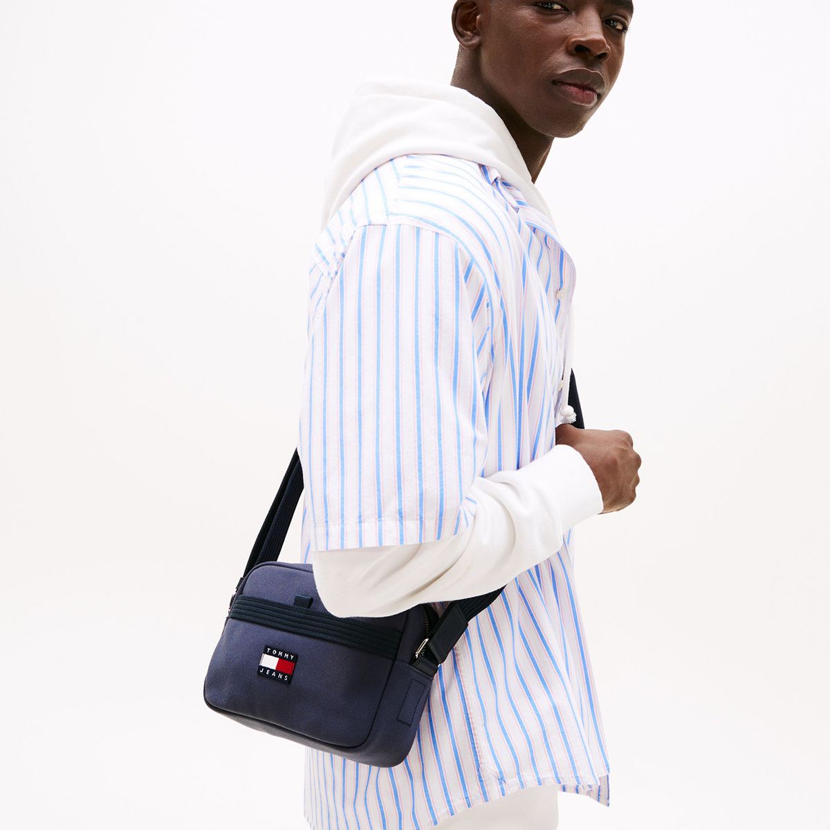 TOMMY HILFIGER - Bolso Collegiate Compacto Con Logo Azul Tommy Jeans