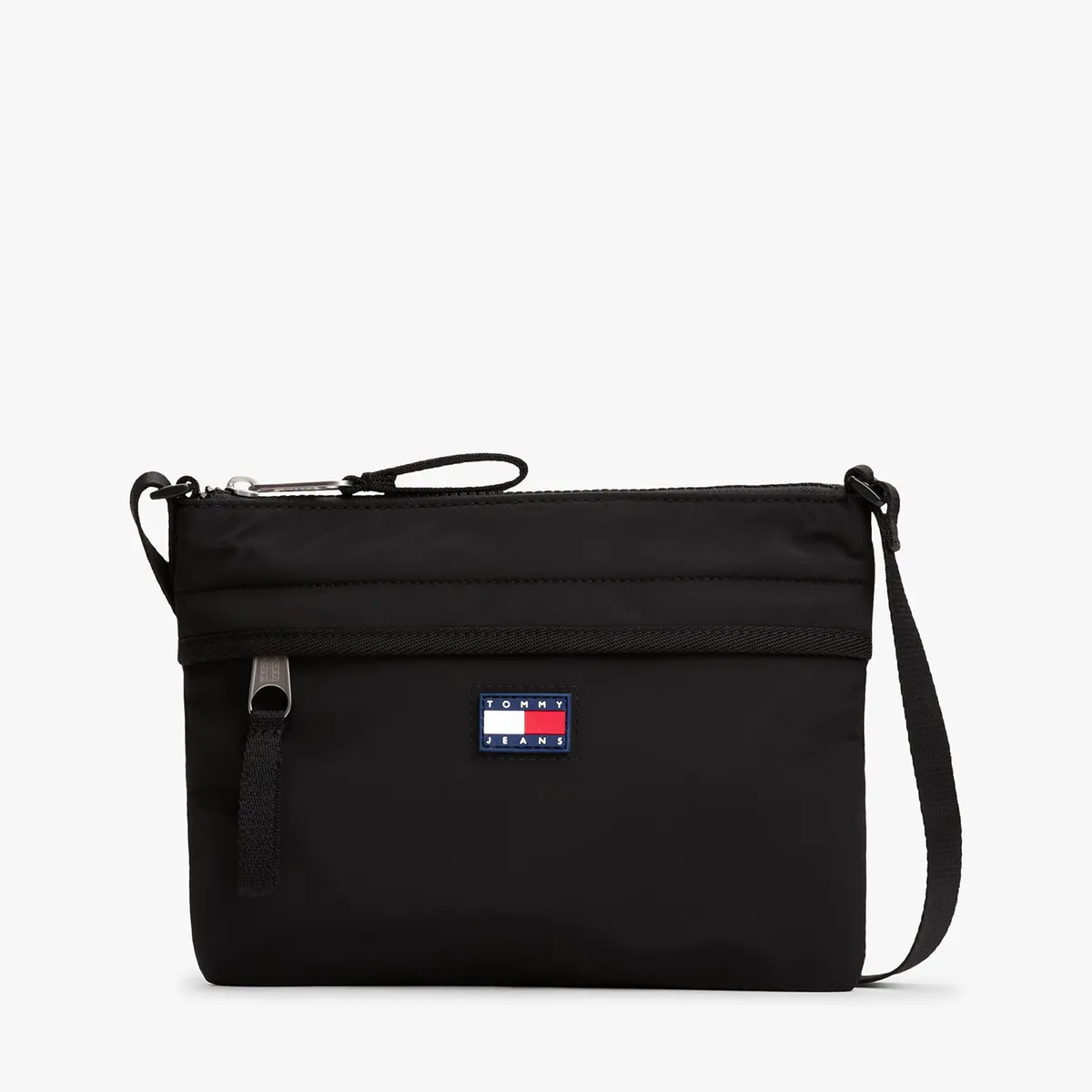 TOMMY HILFIGER - Bolso Urban Con Logo Engomado Negro Tommy Jeans