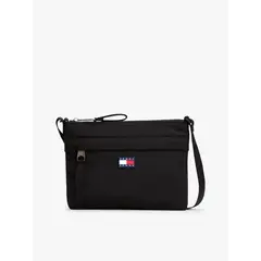 TOMMY HILFIGER - Bolso Urban Con Logo Engomado Negro Tommy Jeans