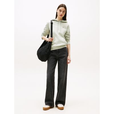 Imagen 2 del producto Polerón Hoodie Flag Logo Verde Tommy Jeans