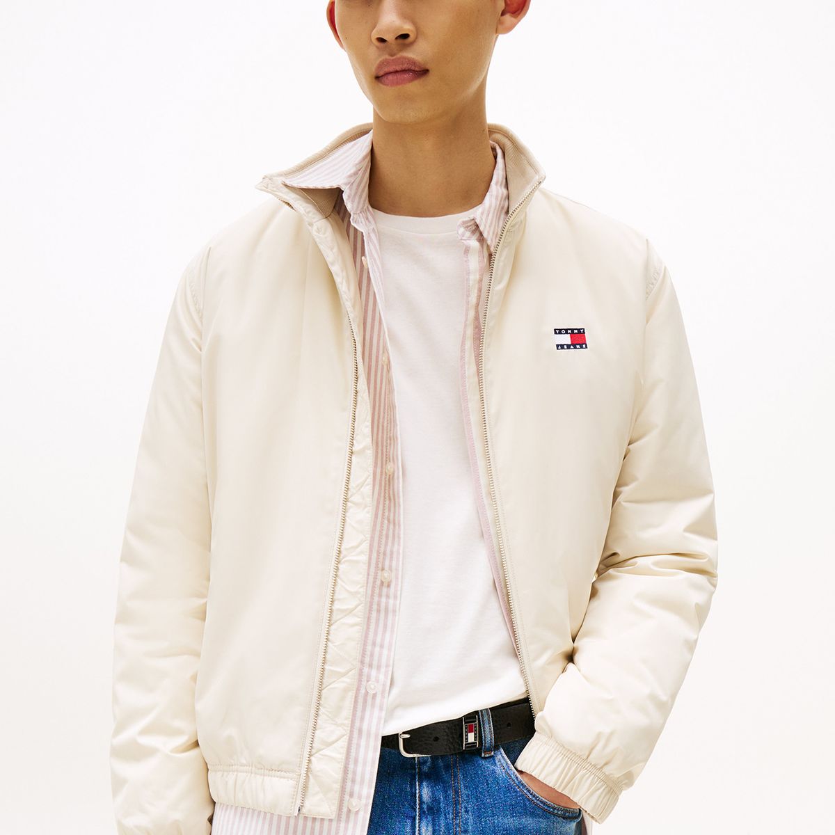 TOMMY HILFIGER - Chaqueta Essential Acolchada Beige Tommy Jeans
