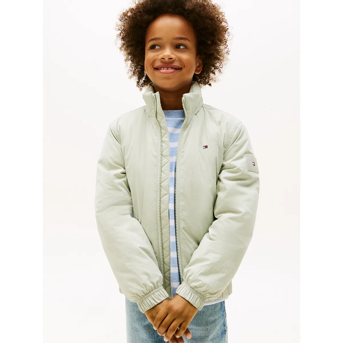 TOMMY HILFIGER - Chaqueta Essential Acolchada Con Logo Verde Tommy Hilfiger