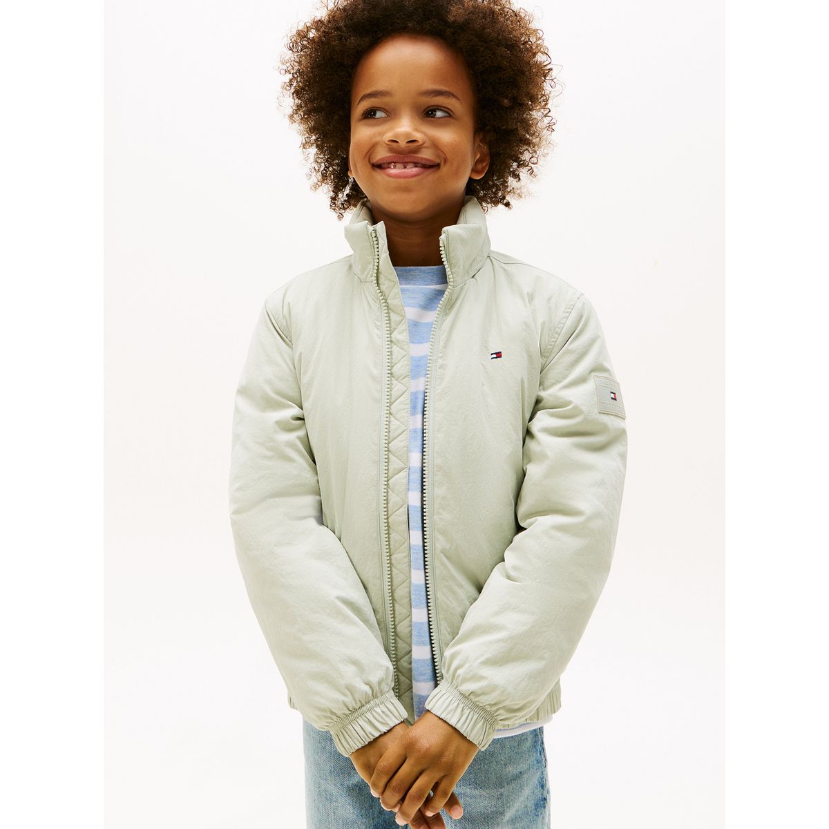 TOMMY HILFIGER - Chaqueta Essential Acolchada Con Logo Verde Tommy Hilfiger