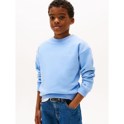 Imagen 1 del producto Polerón Con Cuello Redondo Y Logo Celeste