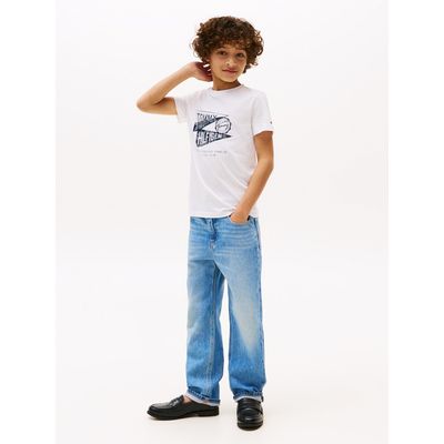 Imagen 2 del producto Polera Con Estampado Gráfico Blanco