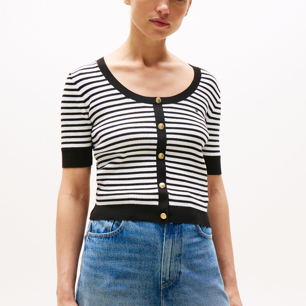 TOMMY HILFIGER - Sweater Con Diseño De Rayas Multicolor Tommy Hilfiger