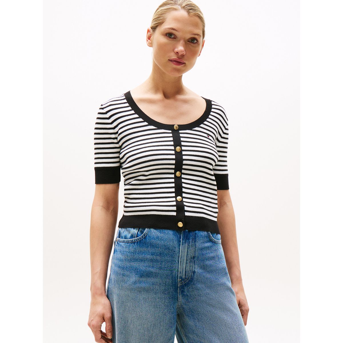 TOMMY HILFIGER - Sweater Con Diseño De Rayas Multicolor Tommy Hilfiger