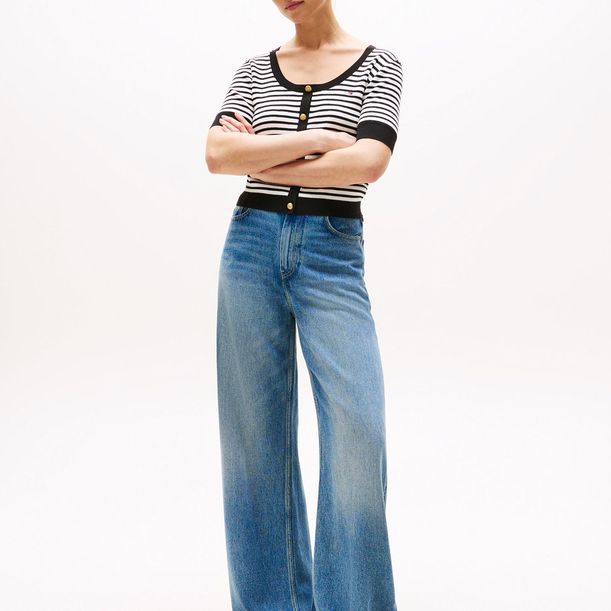 TOMMY HILFIGER - Sweater Con Diseño De Rayas Multicolor Tommy Hilfiger