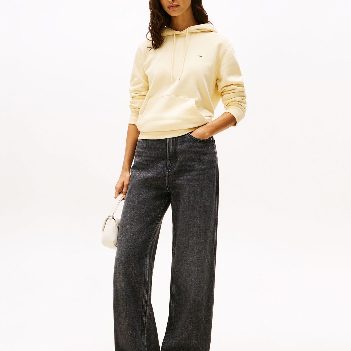 TOMMY HILFIGER - Jeans Claire De Pernera Ancha Negro Tommy Jeans