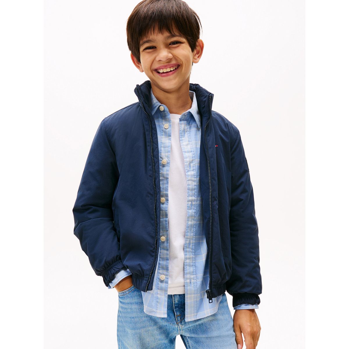 TOMMY HILFIGER - Chaqueta Essential Acolchada Con Logo Azul Tommy Hilfiger