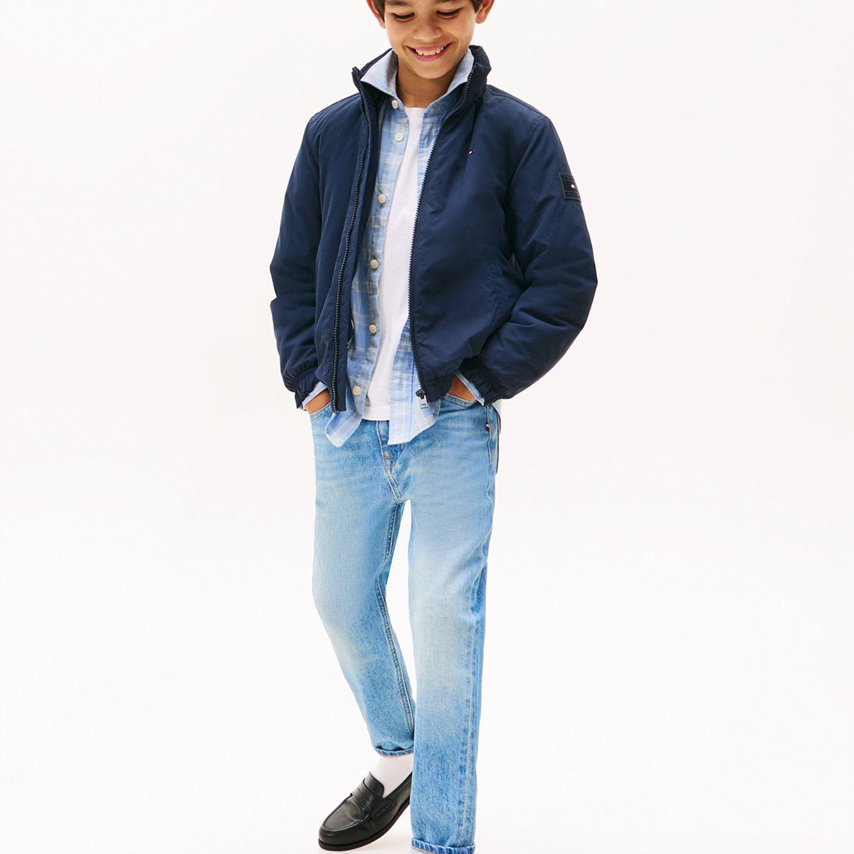 TOMMY HILFIGER - Chaqueta Essential Acolchada Con Logo Azul Tommy Hilfiger