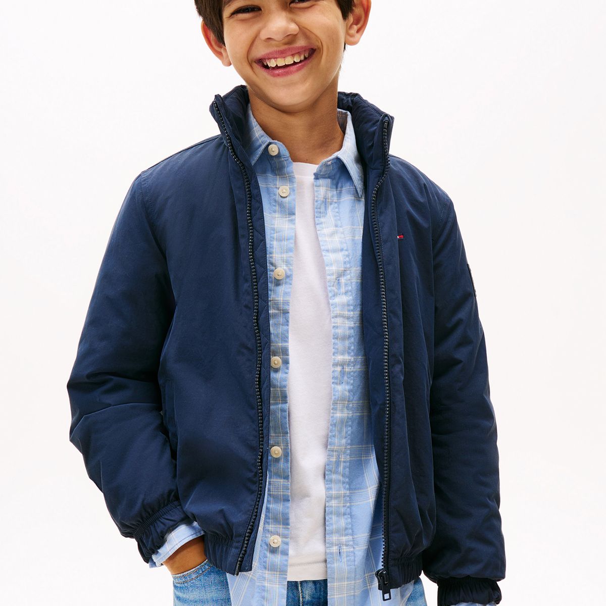 TOMMY HILFIGER - Chaqueta Essential Acolchada Con Logo Azul Tommy Hilfiger