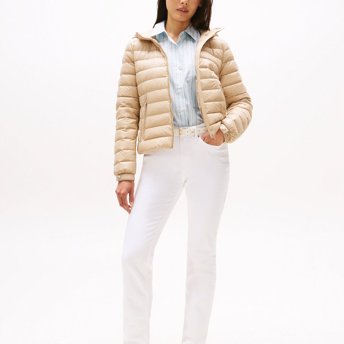 TOMMY HILFIGER - Parka Hoodie Acolchada Regular Fit Beige Tommy Hilfiger