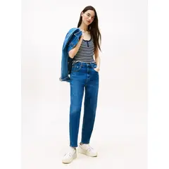 TOMMY HILFIGER - Jeans Mom De Talle Alto Azul Tommy Jeans