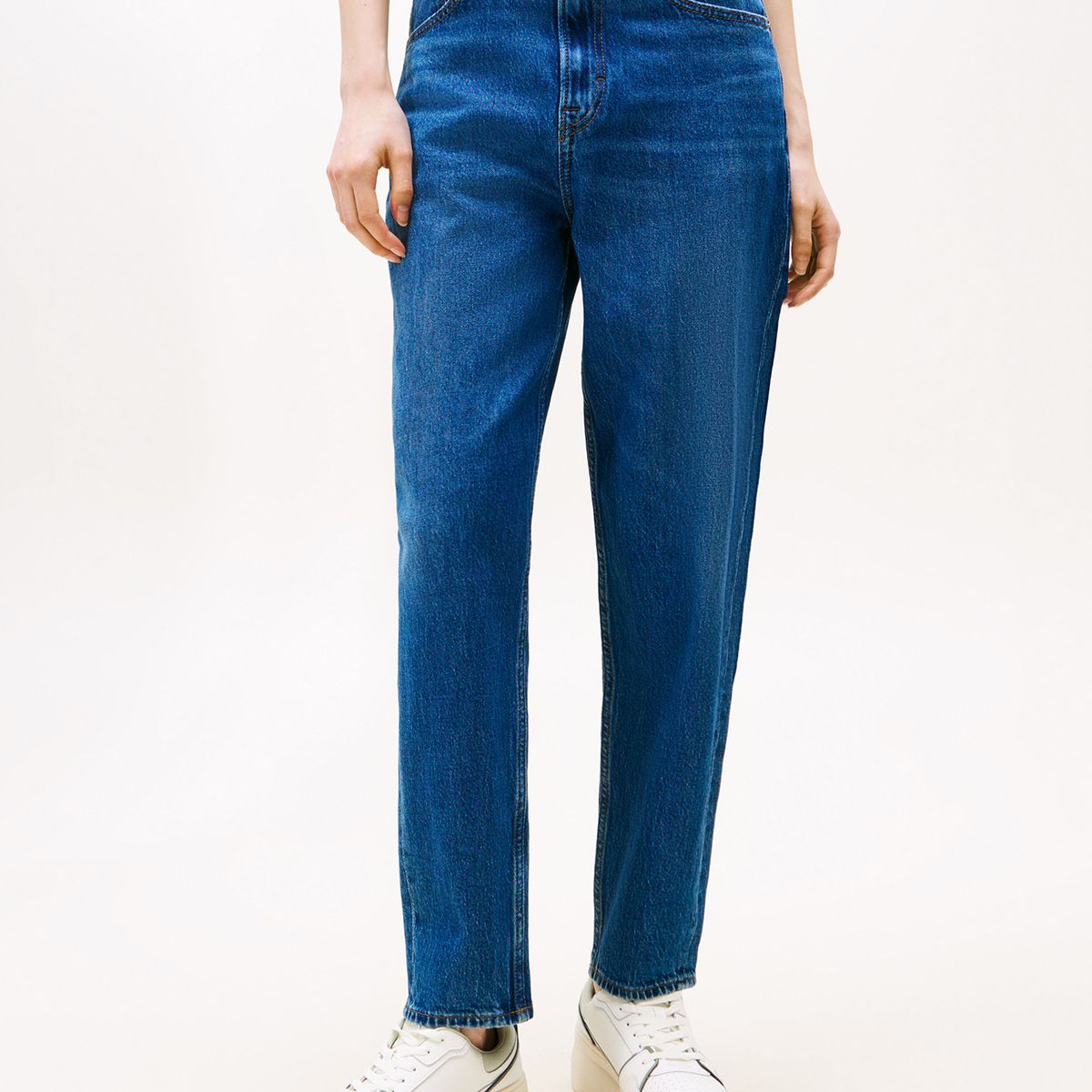 TOMMY HILFIGER - Jeans Mom De Talle Alto Azul Tommy Jeans