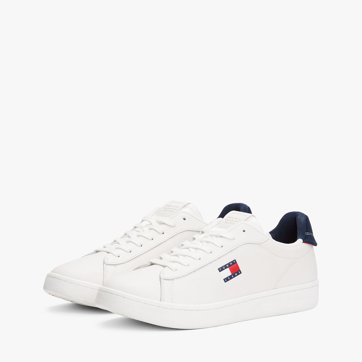 TOMMY HILFIGER - Zapatillas Archive De Cuero Blanco Tommy Jeans
