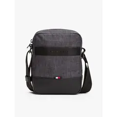 TOMMY HILFIGER - Bolso Mini Reporter Con Logo Negro
