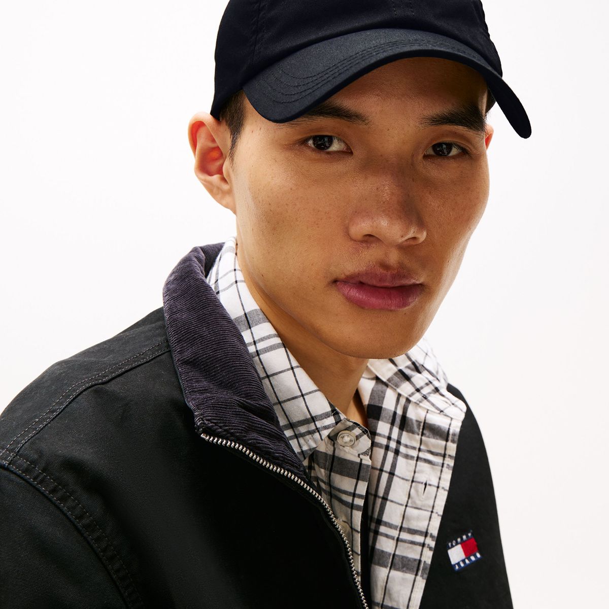 TOMMY HILFIGER - Jockey Linear Logo Bordado Negro Tommy Jeans