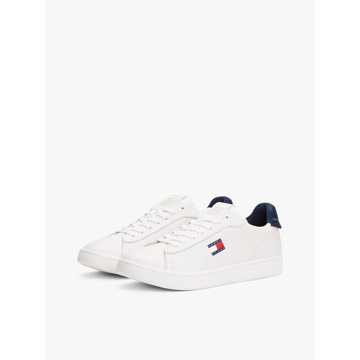 TOMMY HILFIGER - Zapatillas Archive De Cuero Blanco Tommy Jeans