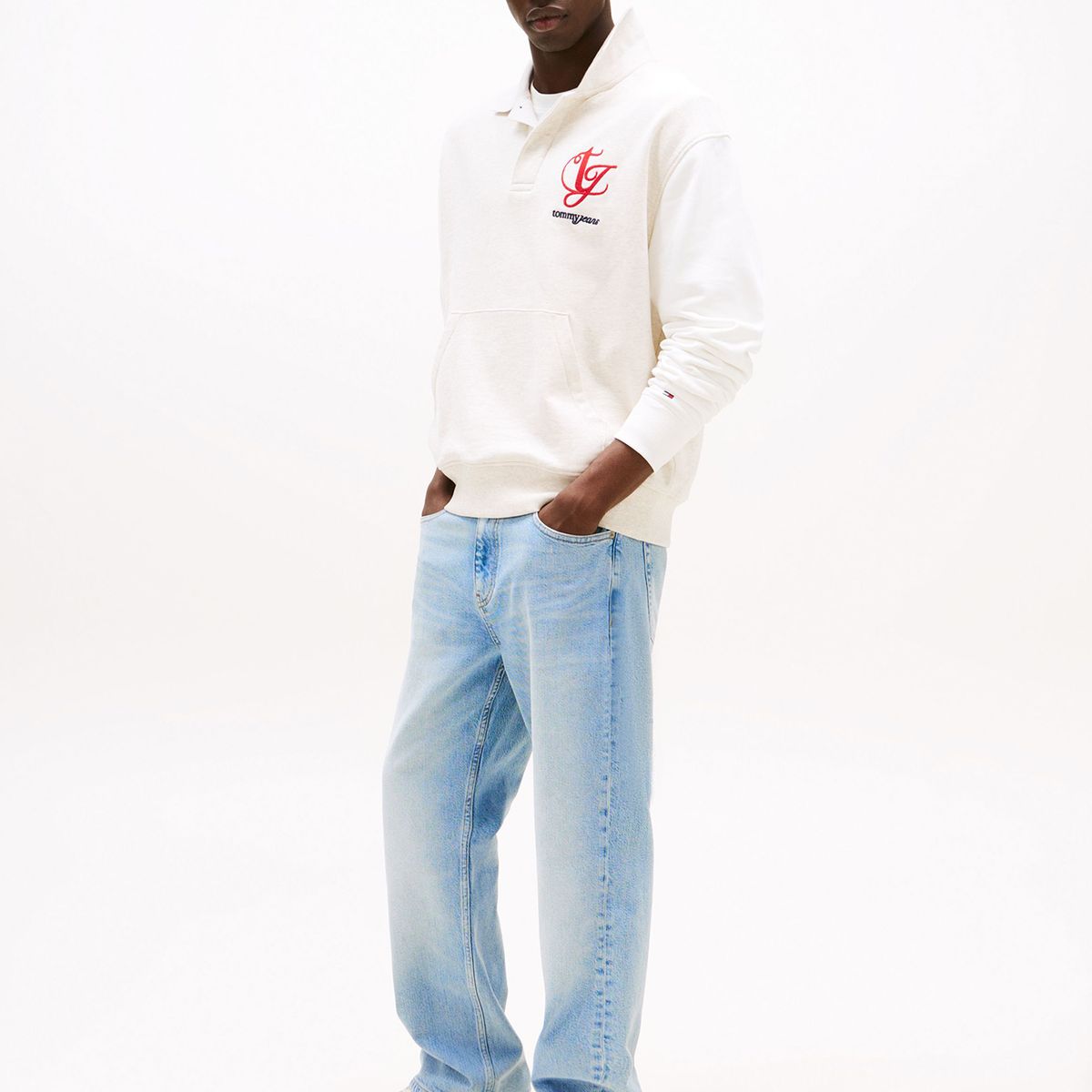 TOMMY HILFIGER - Zapatillas Archive De Cuero Blanco Tommy Jeans