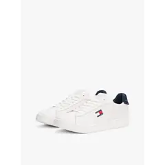 TOMMY HILFIGER - Zapatillas Archive De Cuero Blanco Tommy Jeans