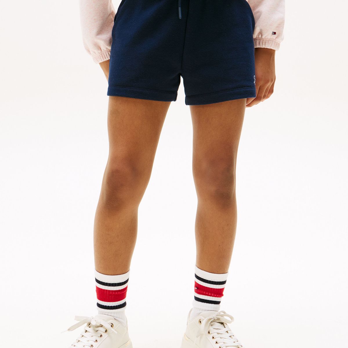 TOMMY HILFIGER - Short Con Logo Script Azul Tommy Hilfiger