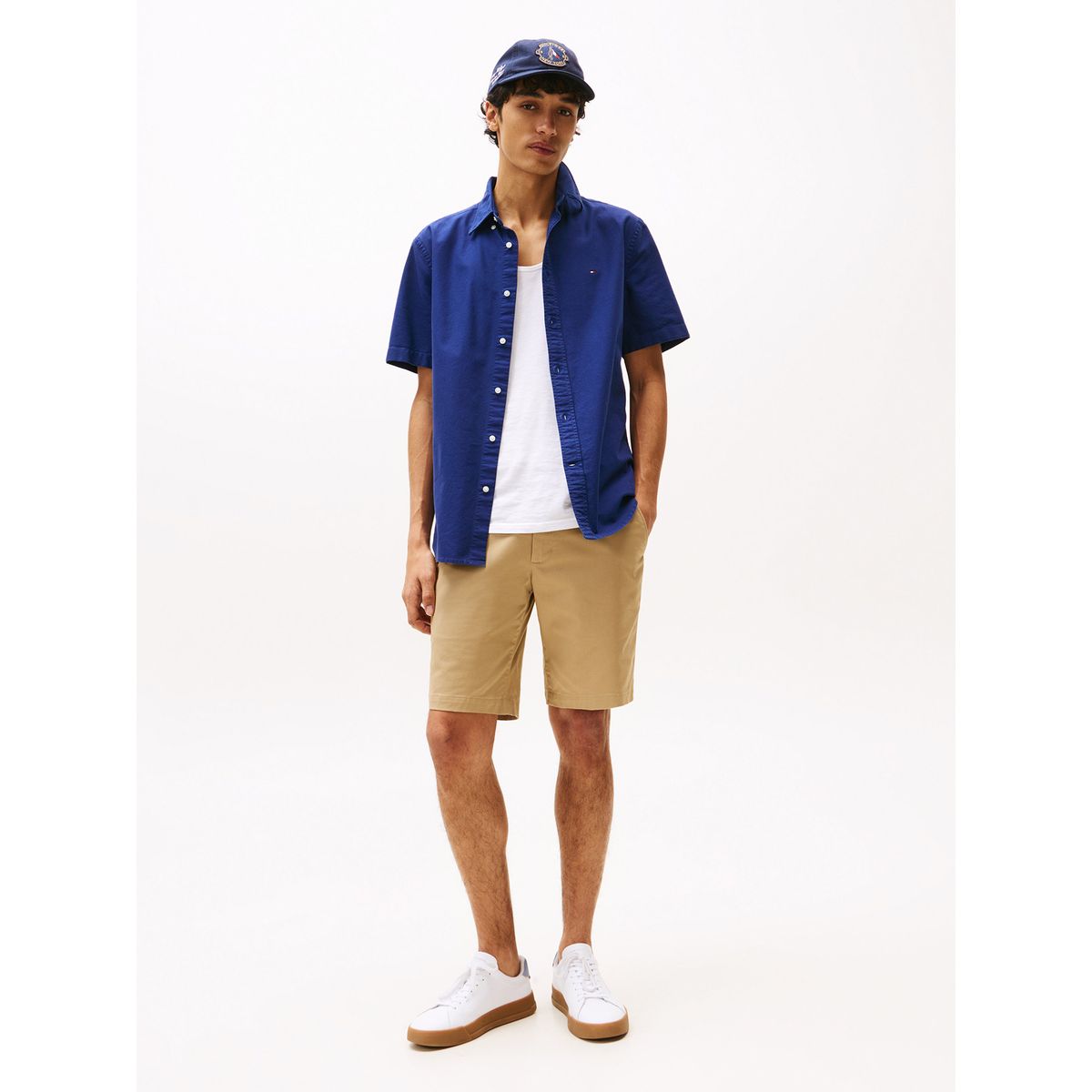 TOMMY HILFIGER - Short Essential 1895 De Algodón Beige Tommy Hilfiger