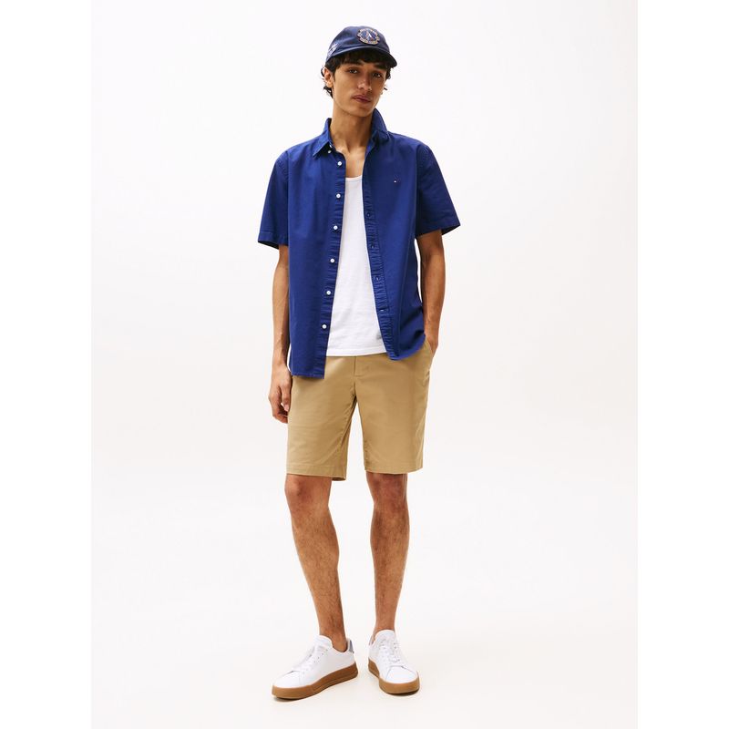 TOMMY HILFIGER - Short Essential 1895 De Algodón Beige Tommy Hilfiger