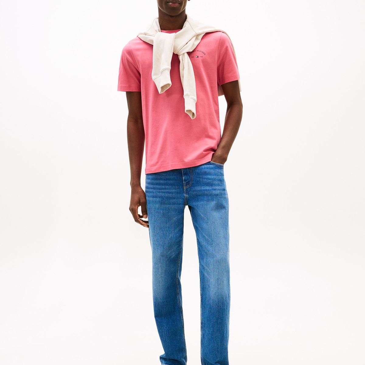 TOMMY HILFIGER - Polera Con Logo Hotel Rosado Tommy Hilfiger