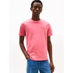 TOMMY HILFIGER - Polera Con Logo Hotel Rosado